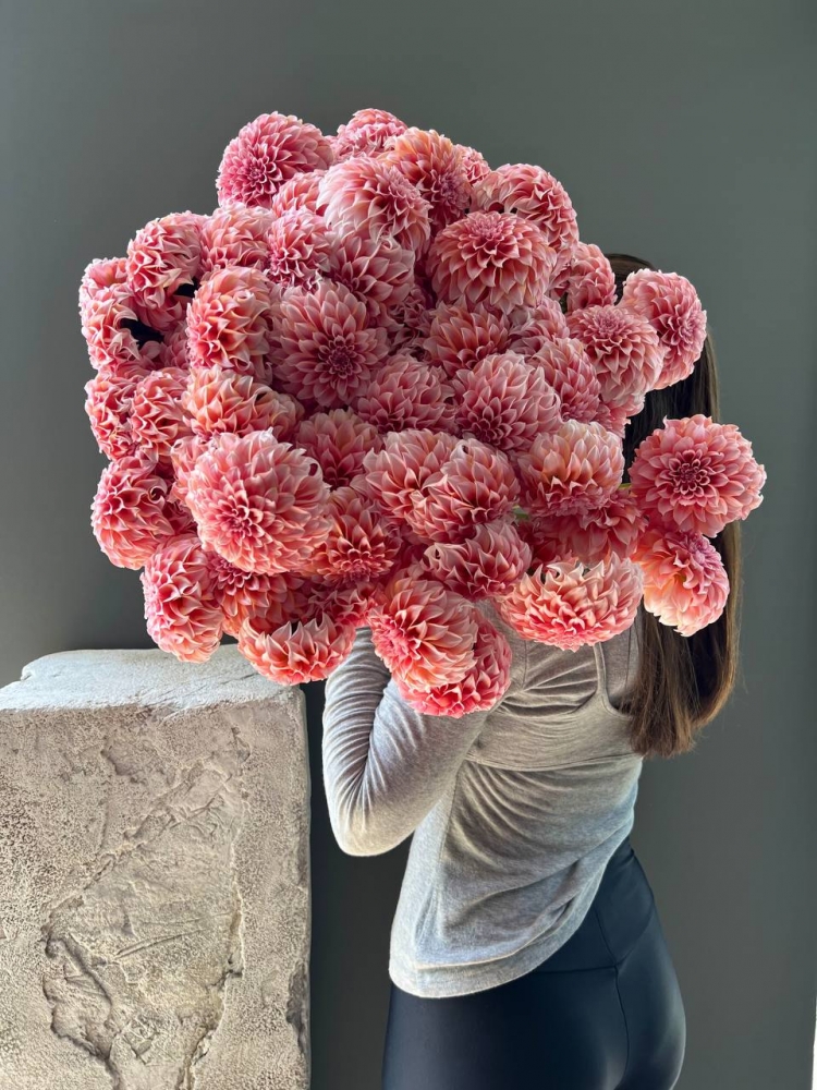 Букет «Охапка георгин» — купить с доставкой в Симферополе | AmourFlowers